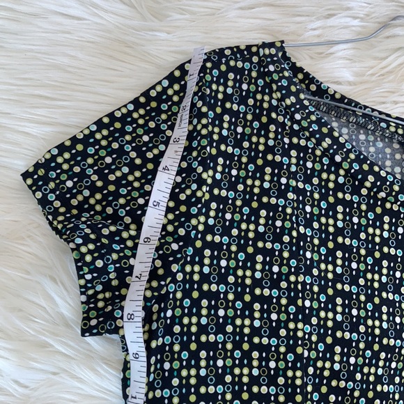 Kupcake green black boat neck short sleeve midi maxi tie front shortsleeve dress - Picture 13 of 17